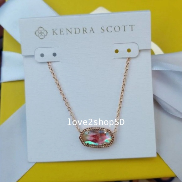 Kendra Scott Jewelry - Kendra Scott Rose Gold Dichroic Elisa necklace